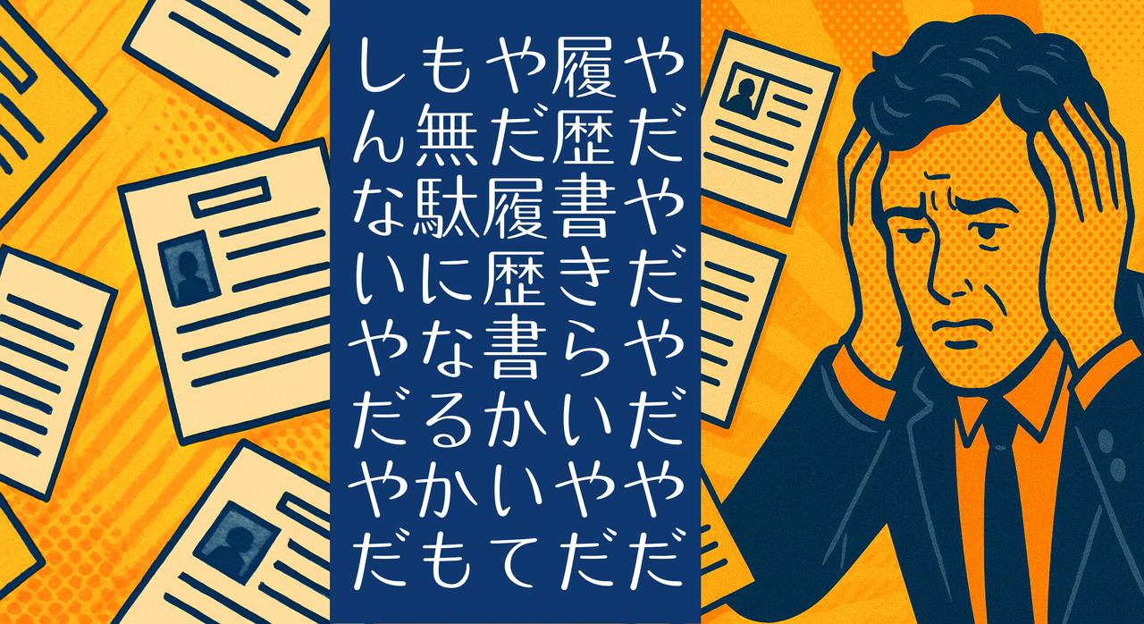 履歴書？フッ…😏ささ、そんなのいいから、とにかくこっちにいらっしゃい。